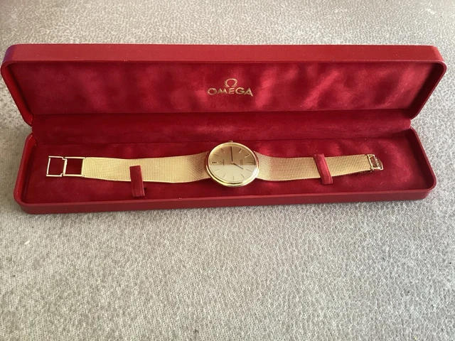 100-Authentic-Omega-Automatic-DE-Ville-Swiss-Made-4.webp Montre Omega automatique DE Ville 100 % authentique, fabriquée en Suisse, en or jaune massif 18 carats (750)