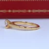 Bague de fiançailles Cartier 1895 en or jaune 18 carats, 0,72 ct, diamant rond D VS1