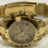 Montre homme chronographe automatique Genève 18 carats avec date et bracelet 18 carats - 137 grammes