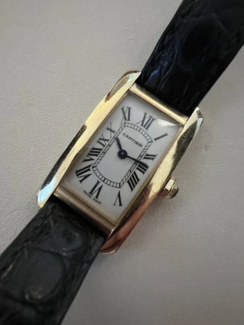 Montre Cartier Tank Américaine, petite, 2000, or jaune massif 18 carats, réf. 1710, boîte et papiers, W2601556