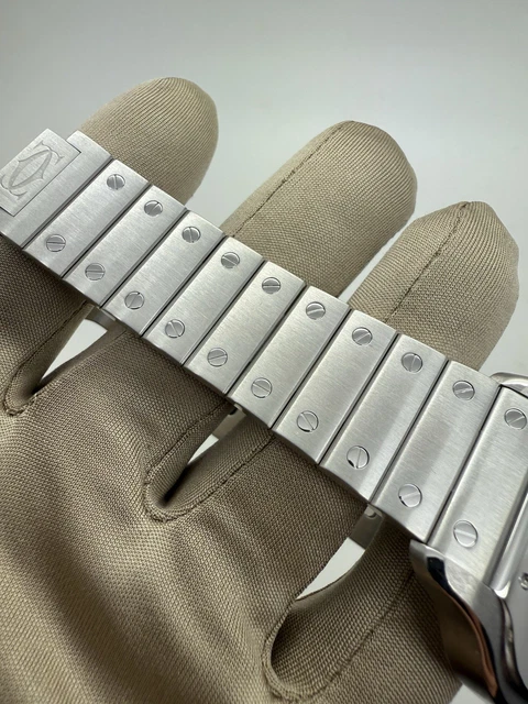 2018-Cartier-Santos-White-Dial-398mm-Steel-Automatic-23.webp Montre automatique Cartier Santos 2018, cadran blanc, 39,8 mm, acier, WSSA0009 B+P