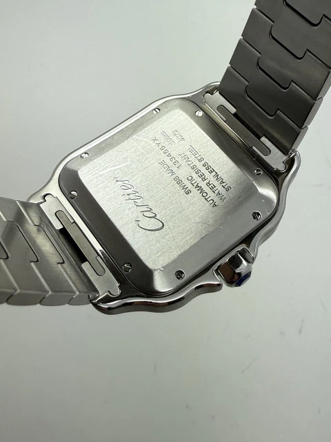 2018-Cartier-Santos-White-Dial-398mm-Steel-Automatic-24.webp Montre automatique Cartier Santos 2018, cadran blanc, 39,8 mm, acier, WSSA0009 B+P