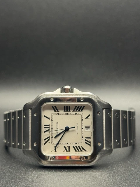 Montre Cartier Santos Grand Modèle WSSA0018 pour Homme en Acier Inoxydable 2023