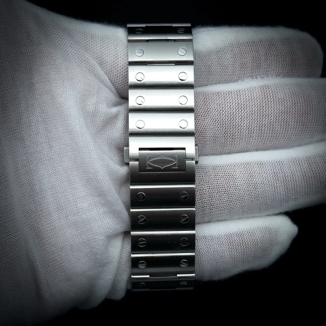 Montre Cartier Santos de Cartier 39,8 mm, cadran gris, bracelet en acier, 2025 (WSSA0037)