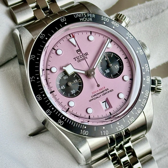 2025-Tudor-Black-Bay-Chrono-Pink-Dial Tudor Black Bay Chrono Cadran Rose « Flamingo Pink » 41 mm M79360N-0019 (2025)