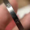 Cartier-18K-White-Gold-Small-Love-Bracelet-Size-63.webp Bracelet Cartier Love en or blanc 18 carats (taille 15)