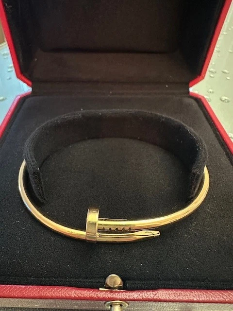 Cartier-Juste-un-Clou-bracelet-classic-model-18K.webp Bracelet Cartier Juste un Clou, modèle classique en or 18 carats, taille 20 ; avec certificat