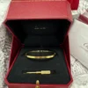 Cartier-Love-Bangle-Bracelet-18k-Yellow-Gold-9.webp Bracelet jonc Love de Cartier | Or jaune 18 carats | Certificat et écrin | Taille 19