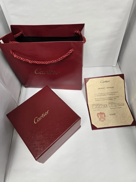 Bracelet Cartier Love Modèle Classique 4 Diamants Or Blanc Taille 17