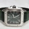 Cartier-Santos-Wssa0062-Large-Model-Green-Dial-Ss-1.webp Montre Cartier Santos Wssa0062 Grand Modèle Cadran Vert SS Coffret Carte de Garantie