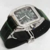 Cartier-Santos-Wssa0062-Large-Model-Green-Dial-Ss-9.webp Montre Cartier Santos Wssa0062 Grand Modèle Cadran Vert SS Coffret Carte de Garantie