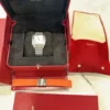 Cartier-Santos-de-Cartier-Medium-Stainless-Steel-WSSA0029-21.webp Montre Cartier Santos de Cartier Medium en acier inoxydable WSSA0029, coffret et papiers