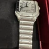 Cartier-Santos-de-Cartier-Medium-Stainless-Steel-WSSA0029-28.webp Montre Cartier Santos de Cartier Medium en acier inoxydable WSSA0029, coffret et papiers