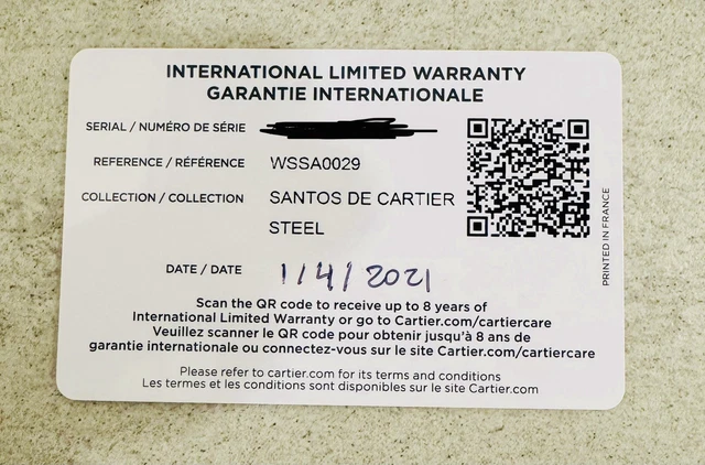 Cartier-Santos-de-Cartier-Medium-Stainless-Steel-WSSA0029-37.webp Montre Cartier Santos de Cartier Medium en acier inoxydable WSSA0029, coffret et papiers