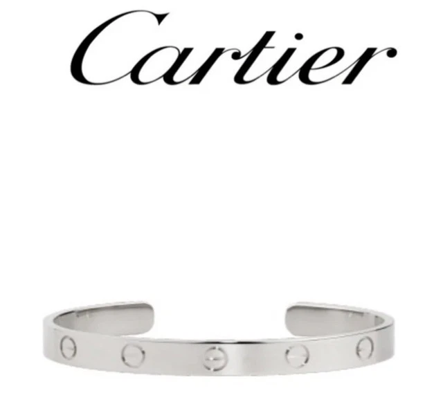 Cartier-White-Gold-Cuff-Love-Bracelet-18-1.webp Bracelet manchette Love en or blanc Cartier 18