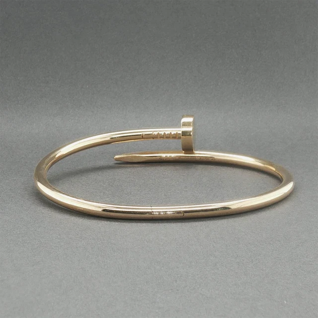 Estate-Cartier-18K-Rose-Gold-Juste-En-Clou-10.webp Estate Cartier 18K Rose Gold Juste En Clou Classic Bracelet