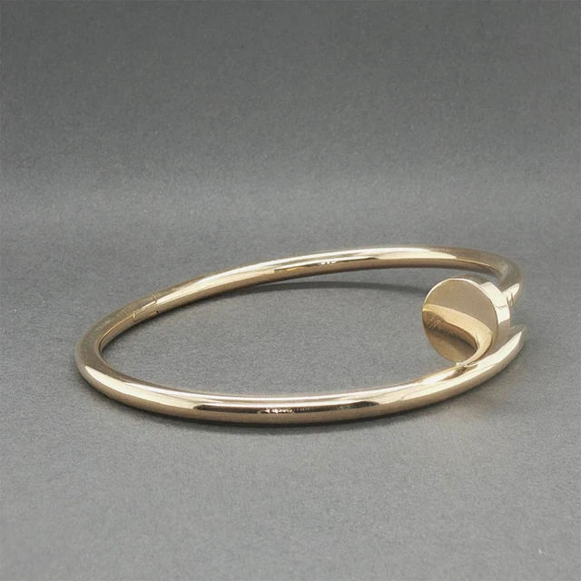 Estate-Cartier-18K-Rose-Gold-Juste-En-Clou-9.webp Estate Cartier 18K Rose Gold Juste En Clou Classic Bracelet