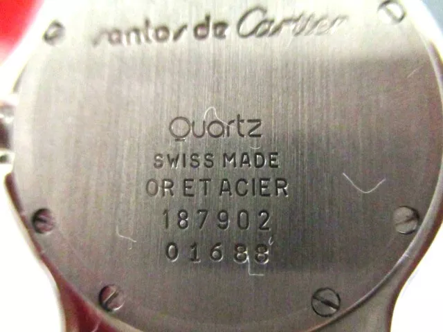 *Authentique* Rare CARTIER Santos Octagon 187902 État incroyable dans sa boîte !