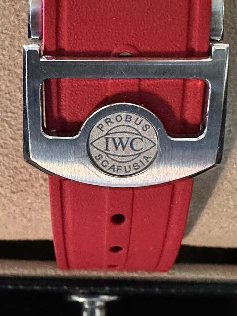 Montre IWC Big Pilot 43 mm avec 2 bracelets OEM, garantie d'usine, ensemble complet - Cadran noir