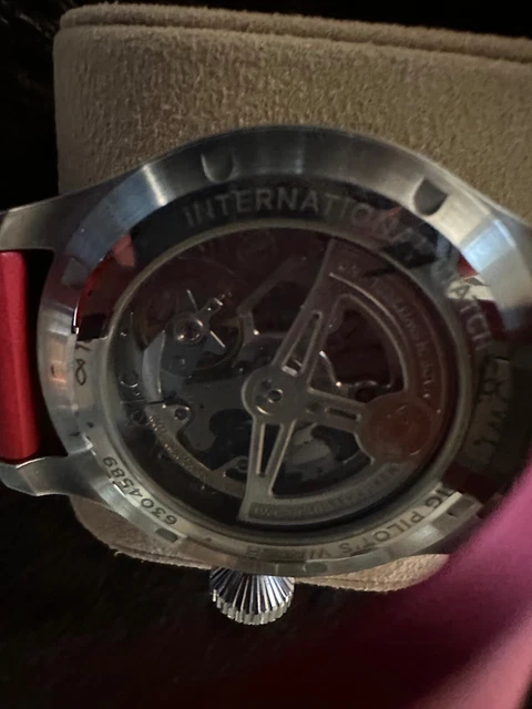 Montre IWC Big Pilot 43 mm avec 2 bracelets OEM, garantie d'usine, ensemble complet - Cadran noir