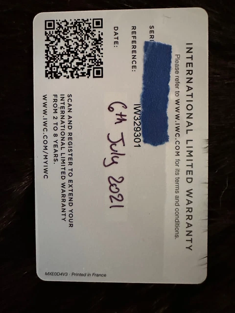 Montre IWC Big Pilot 43 mm avec 2 bracelets OEM, garantie d'usine, ensemble complet - Cadran noir