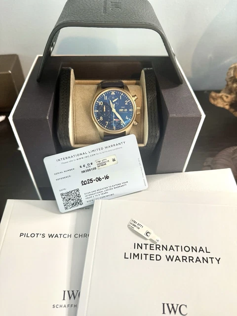 Montre d'Aviateur IWC Chrono Bronze Bleu IW288109