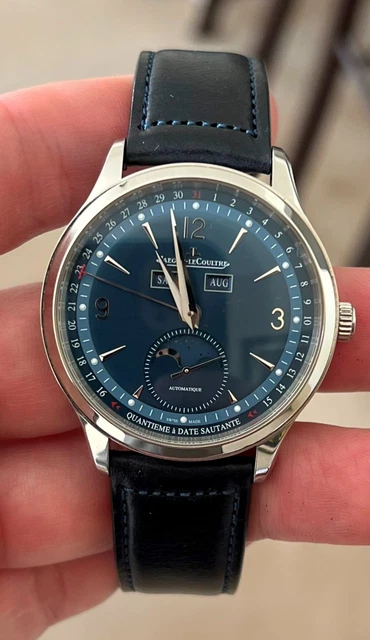 Jaeger-LeCoultre Master Calendar Control Calendar Cadran bleu Acier inoxydable
