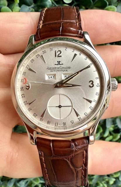 Montre Jaeger LeCoultre Master Control Calendrier Triple Date en acier inoxydable 140.8.87