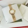 Montre Cartier Trinity pour femme, or jaune 18 carats et diamants ~ Boîte et papiers