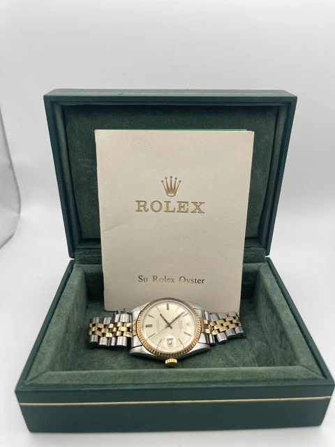 Mens-Su-Rolex-Oyster-Perpetual-Datejust-36-1601-14.webp Rolex Oyster Perpetual Datejust 36 1601 pour homme - Bicolore