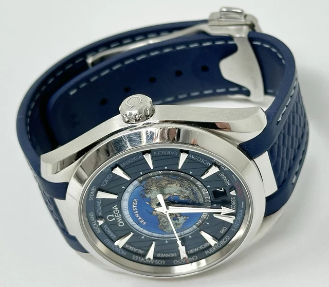 Omega-Seamaster-Aqua-Terra-150M-GMT-43mm-Automatic (17) Montre Omega Seamaster Aqua Terra 150M GMT 43mm Chronomètre Automatique