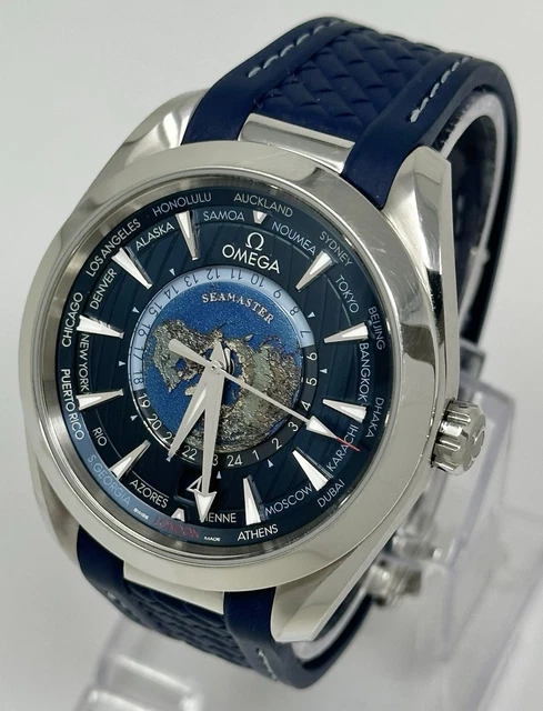 Omega-Seamaster-Aqua-Terra-150M-GMT-43mm-Automatic (5) Montre Omega Seamaster Aqua Terra 150M GMT 43mm Chronomètre Automatique