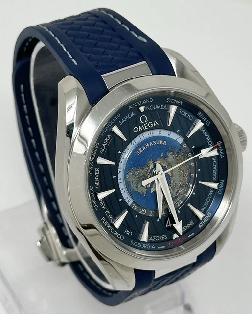 Omega-Seamaster-Aqua-Terra-150M-GMT-43mm-Automatic (7) Montre Omega Seamaster Aqua Terra 150M GMT 43mm Chronomètre Automatique