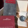 Omega-Speedmaster-Moonwatch-First-Omega-in-Space-Watch-1.webp Omega Speedmaster Moonwatch Première montre Omega dans l'espace Édition limitée État neuf Portée deux fois