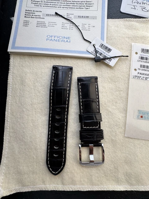 Panerai Luminor GMT PAM00244 Automatique Acier Bracelet 40mm PAM244 Ensemble complet