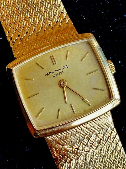 Montre Patek Philippe pour femme, 23 mm, or massif 18 carats, 50 g, remontage manuel, réf. 3352/1