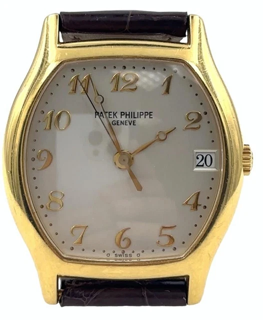 Montre-bracelet automatique Patek Philippe pour homme, rare, en or 18 carats, référence 5030, avec papiers