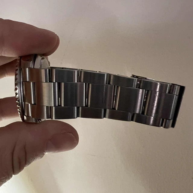 Montre automatique Rolex Submariner Date 16610 en acier avec cadran noir de 40 mm !!