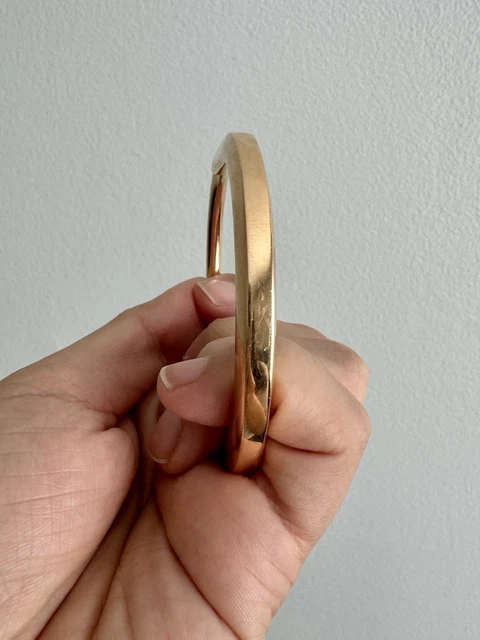 Bracelet jonc Tiffany & Co. à fermoir cadenas, or rose 18 carats, 31,8 grammes