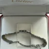 Montre unisexe vintage Panthère de Cartier 27 mm en acier et or à deux rangs, avec boîte et papiers