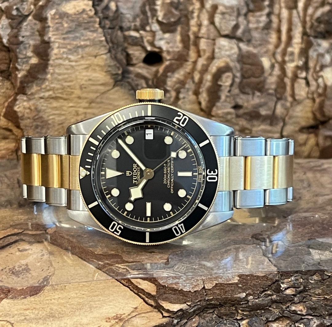 Tudor - Black Bay Acier/Or jaune - Coffret complet 2018 - Réf. 79733N