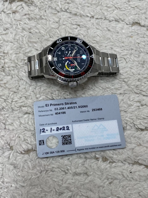 Zenith Stratos Flyback. Le premier. Arc-en-ciel.