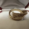 Bague authentique Cartier en or Trinity et diamants, taille 4 1/4, excellent état