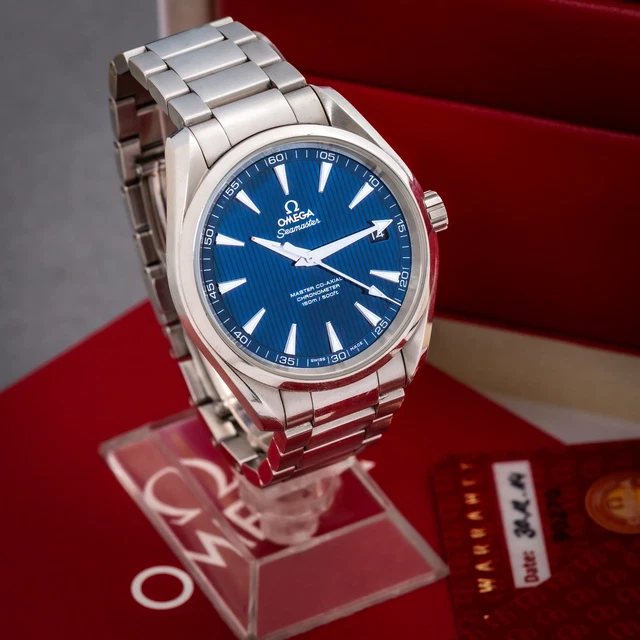 Montre Omega Seamaster Aqua Terra 23110422103003 à cadran bleu Aquaterra 150 m